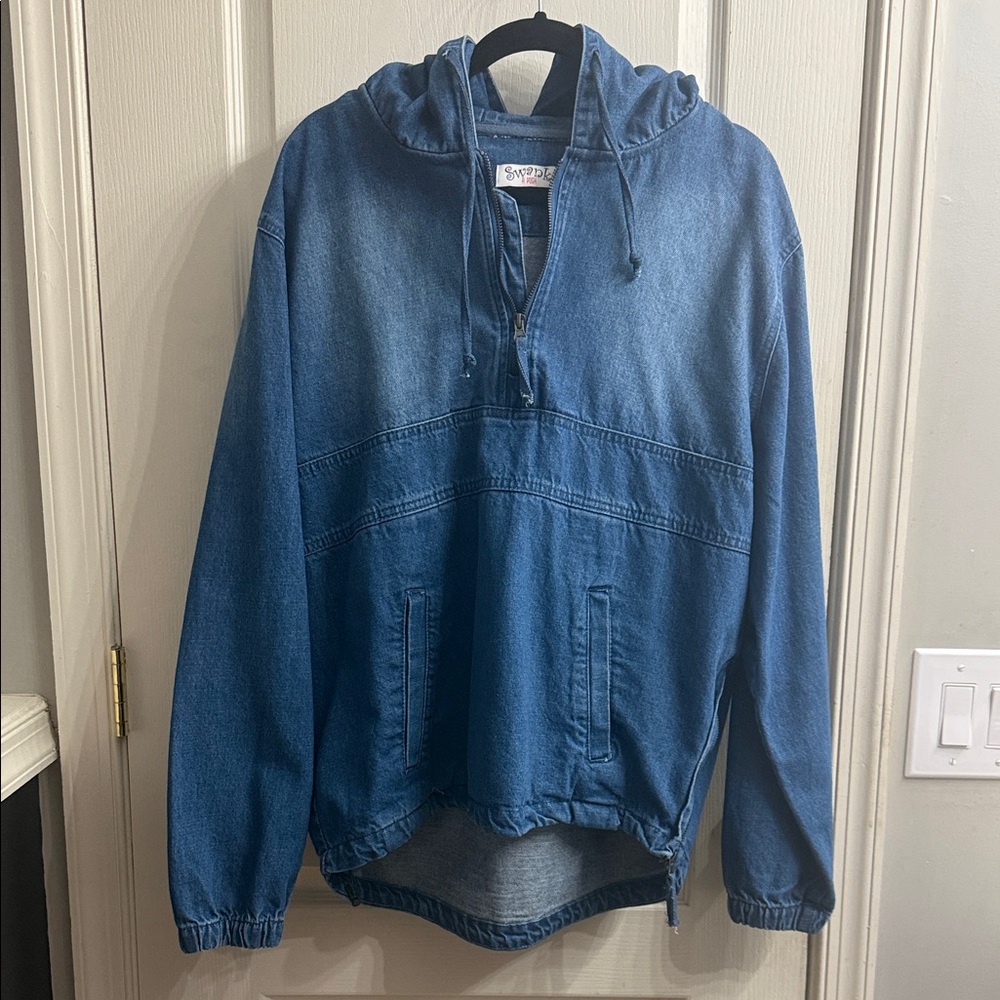 Denim Hoodie by Swank A Posh